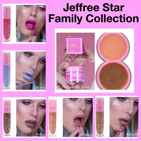 Jeffree Star Makeup Jeffree Star Family Collection Liquid Lipstick Lip Scrubsfree Gift W